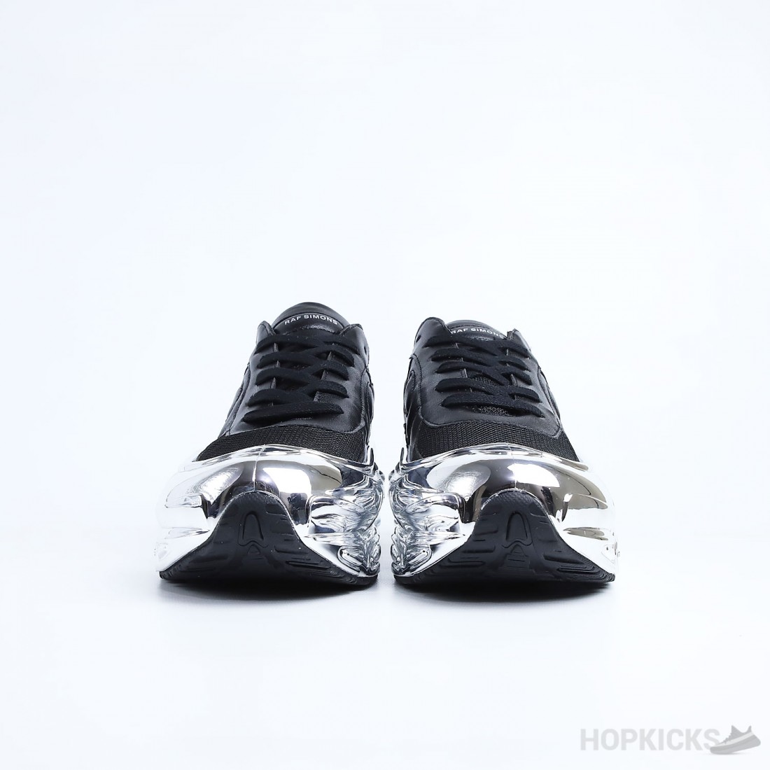 raf simons ozweego black silver